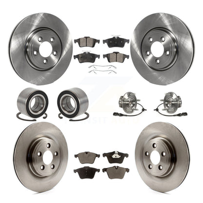 Kit de rotors et plaquettes de frein à disque, roulement de moyeu avant et arrière, 10 pièces, pour Jaguar X