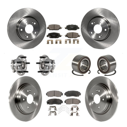 Kit de Rotor et plaquettes de frein à disque, roulement de moyeu de roue avant et arrière (10 pièces) pour Honda CR-