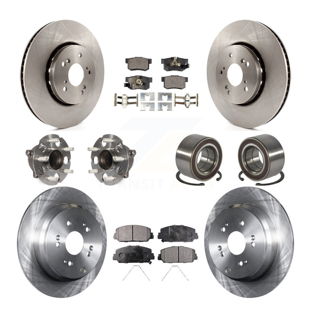 Kit de rotors et plaquettes de frein avec roulement de moyeu avant et arrière (10 pièces) pour Acura RDX FW 2013 – 2018