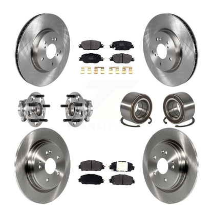 Kit de Rotor et plaquettes de frein à disque, roulement de moyeu de roue avant et arrière (10 pièces) pour Honda CR-