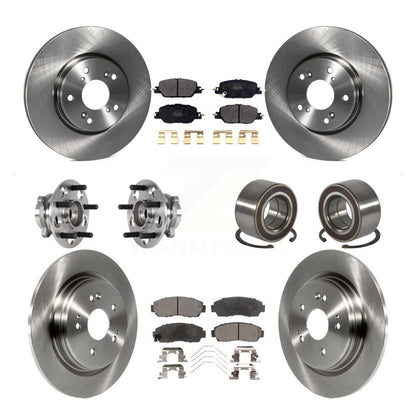 Kit de Rotor et plaquettes de frein à disque, roulement de moyeu de roue avant et arrière (10 pièces) pour Honda CR-