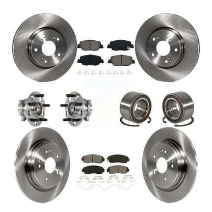 Kit de Rotor et plaquettes de frein à disque, roulement de moyeu de roue avant et arrière (10 pièces) pour Honda CR-