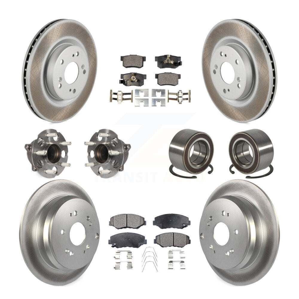 Kit de plaquettes de rotor de frein, roulement de moyeu avant et arrière (10 pièces) pour Honda CR-V FW 12-16