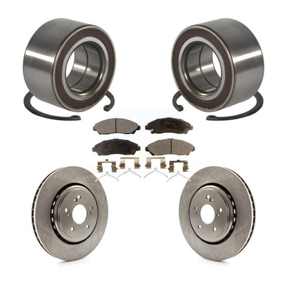 Kit de rotor de frein à disque et de plaquettes en céramique, roulement de roue avant pour Acura MD 2014 – 2016