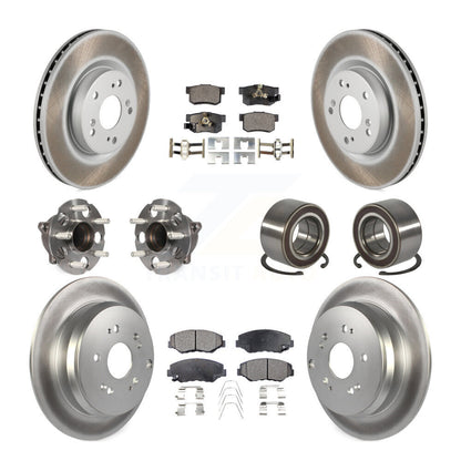 Kit de plaquettes de rotor de frein, roulement de moyeu avant et arrière (10 pièces) pour Honda CR-V FW 12-16
