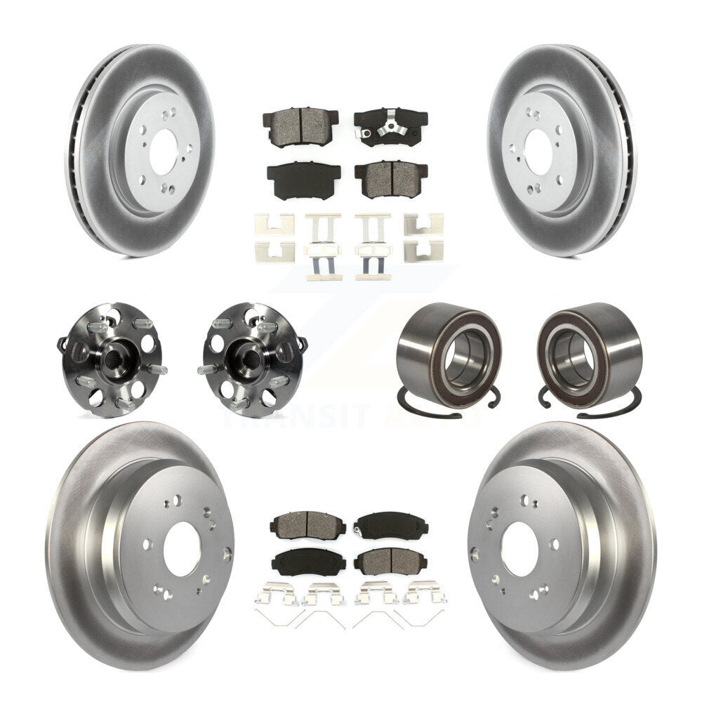 Kit de plaquettes de rotor de frein, roulement de moyeu avant et arrière (10 pièces) pour Honda CR-V AW 12-16