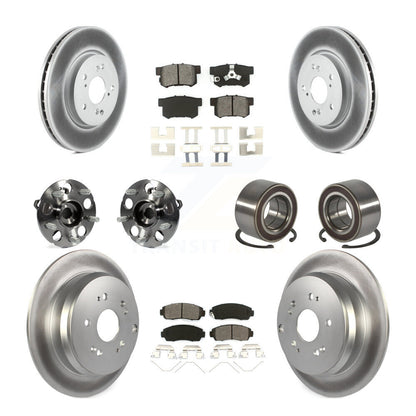 Kit de plaquettes de rotor de frein, roulement de moyeu avant et arrière (10 pièces) pour Honda CR-V AW 12-16