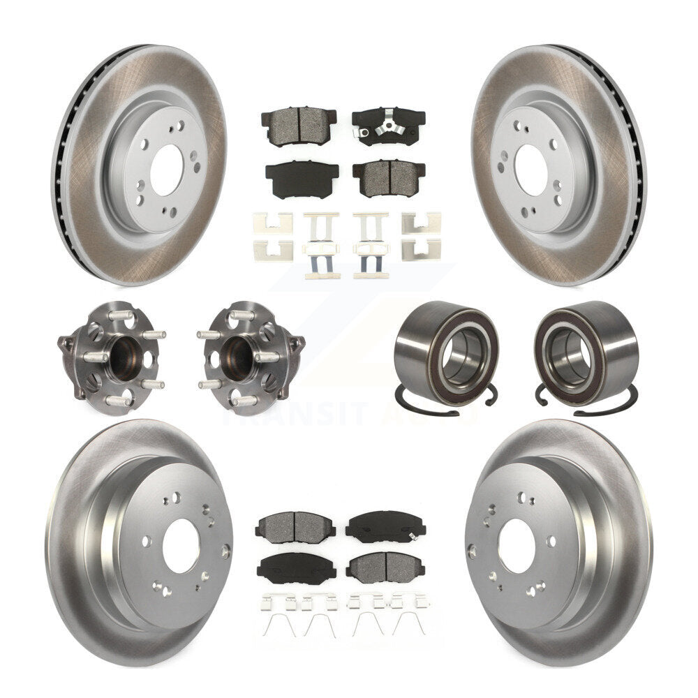 Kit de plaquettes de rotor de frein, roulement de moyeu avant et arrière (10 pièces) pour Honda CR-V FW 12-16