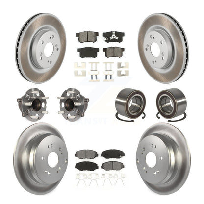 Kit de plaquettes de rotor de frein, roulement de moyeu avant et arrière (10 pièces) pour Honda CR-V FW 12-16