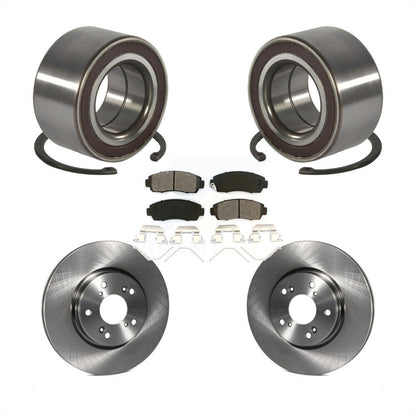 Kit de rotors de frein à disque et de plaquettes semi-métalliques, roulement de roue avant, pour Honda CR-V