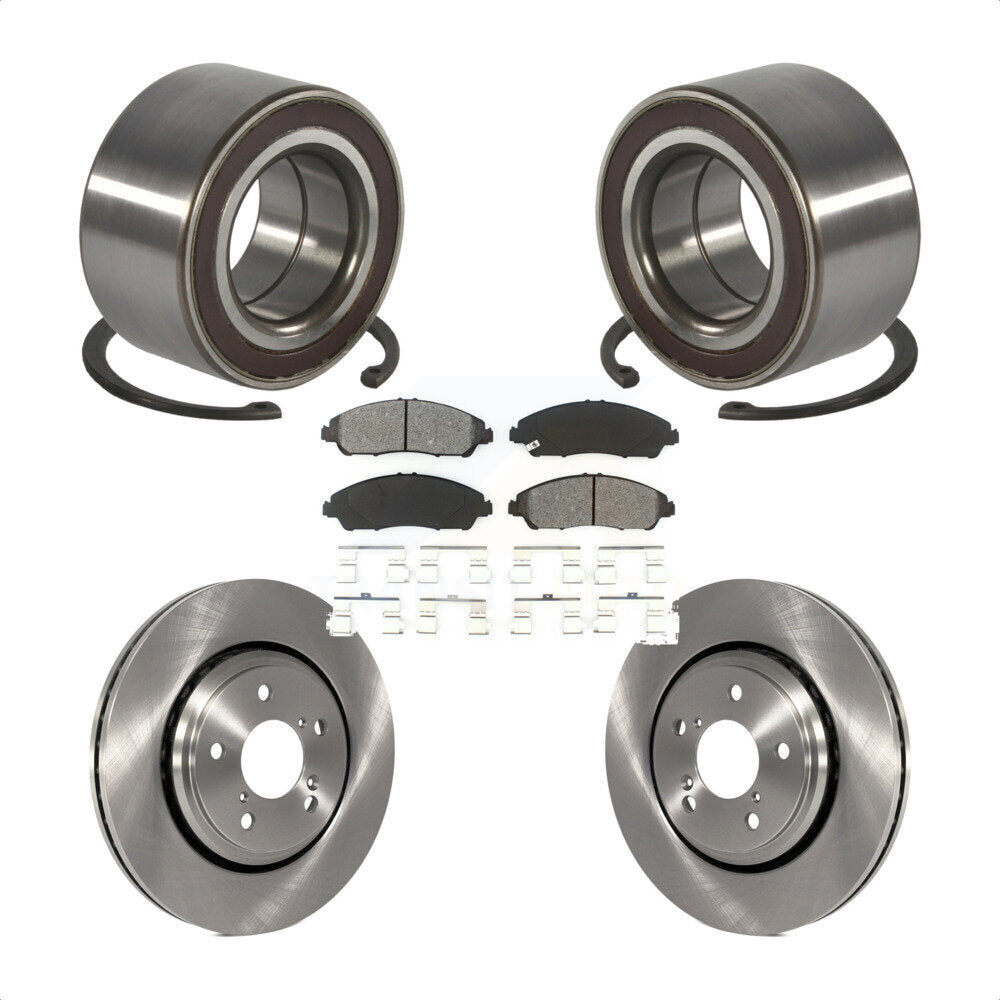 Kit de rotors et plaquettes de frein à disque, roulement de roue avant, pour Honda Pilot Acura MDX