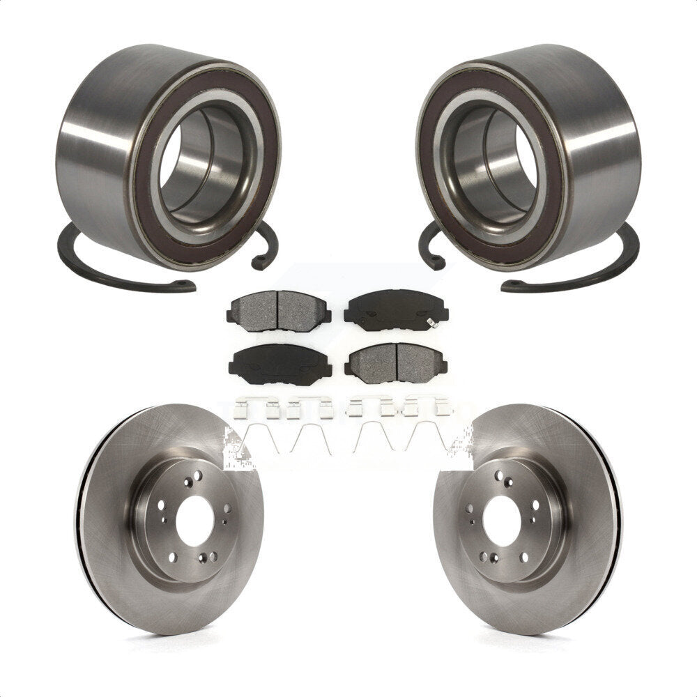 Kit de rotors et plaquettes de frein à disque de roulement de roue avant pour Honda CR-V FWD 2012 – 2016