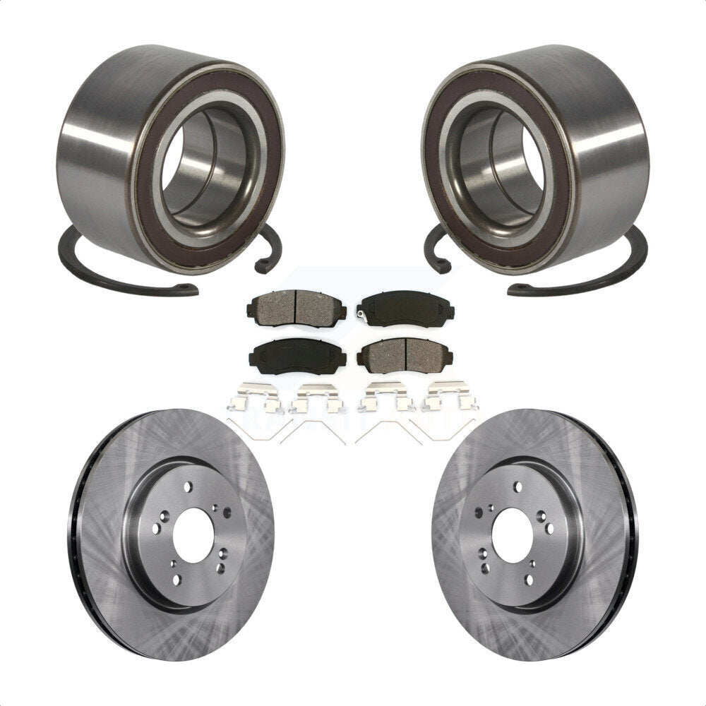 Kit de rotors et plaquettes de frein à disque de roulement de roue avant pour Honda CR-V AWD 2012 – 2016