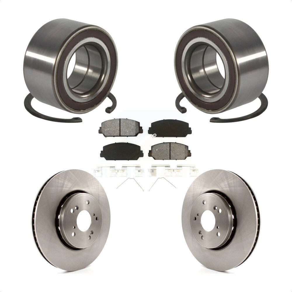 Kit de rotors et plaquettes de frein à disque de roulement de roue avant pour Acura RDX 2013-2018