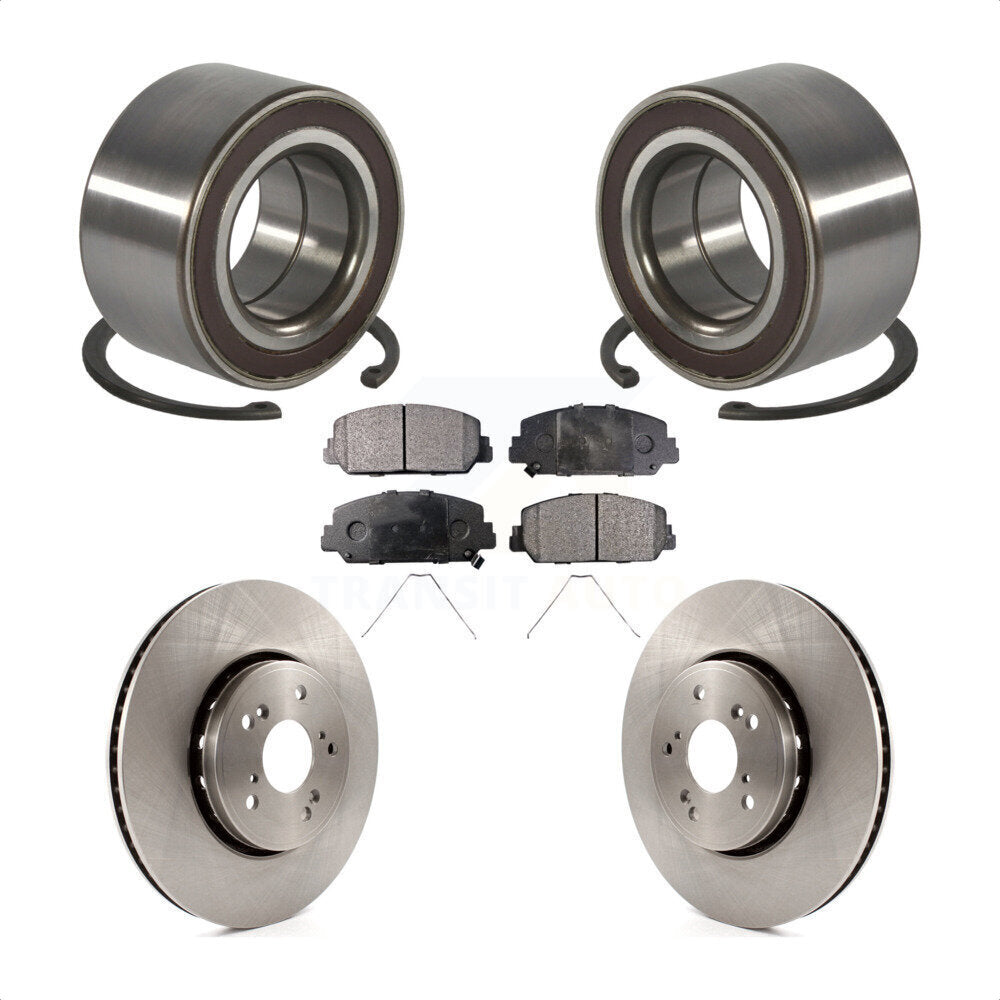 Kit de rotors et plaquettes de frein à disque de roulement de roue avant pour Acura RDX 2013-2018