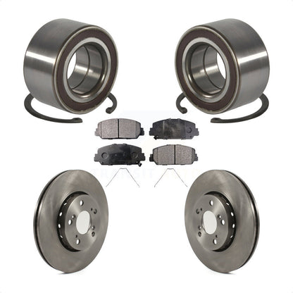 Kit de rotors de frein à disque et de plaquettes semi-métalliques, roulement de roue avant, pour Acura RLX
