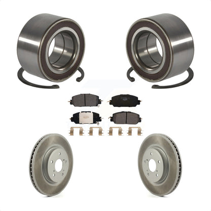 Kit de rotors de frein à disque revêtus de roulement de roue avant et de plaquettes en céramique pour Honda CR-