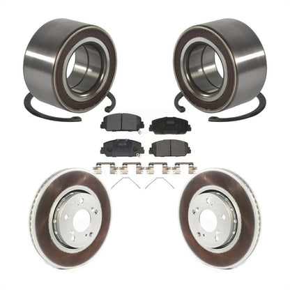 Kit de rotors de frein à disque enduits de roulement de roue avant et de plaquettes en céramique pour Acura RLX