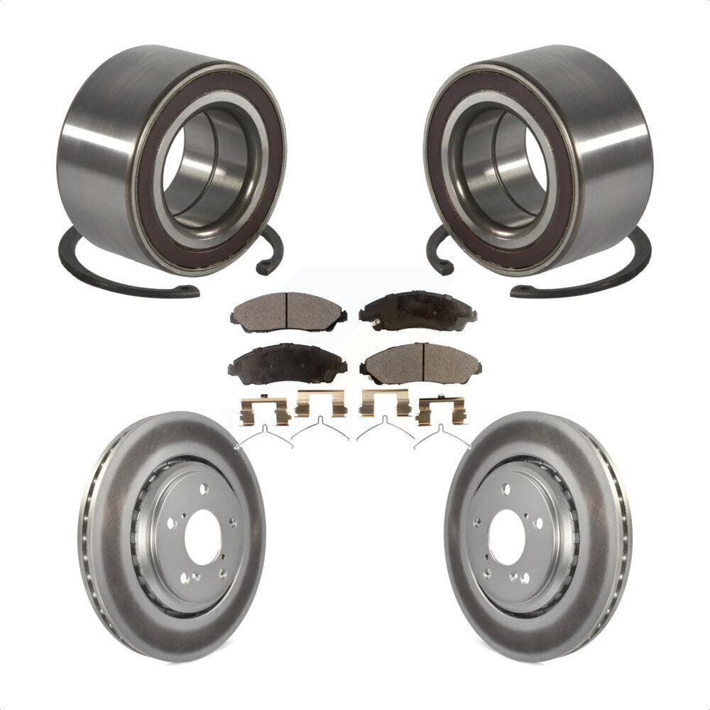 Kit de Rotor et plaquettes de frein à disque revêtu de roulement de roue avant, pour Honda Pilot Acura MD