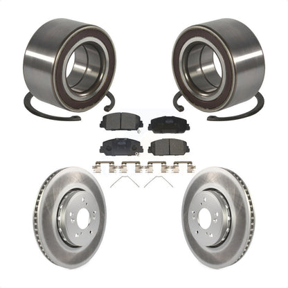 Kit de rotor et plaquettes de frein à disque revêtus de roulement de roue avant pour Acura RD 2013 – 2018
