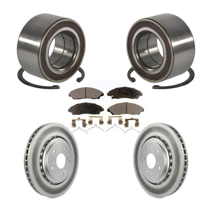 Kit de rotor et plaquettes de frein à disque revêtus de roulement de roue avant pour Acura MD 2014 – 2016