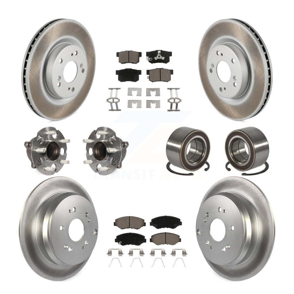 Kit de plaquettes de rotor de frein, roulement de moyeu avant et arrière (10 pièces) pour Honda CR-V FW 12-16