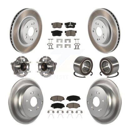 Kit de plaquettes de rotor de frein, roulement de moyeu avant et arrière (10 pièces) pour Honda CR-V FW 12-16
