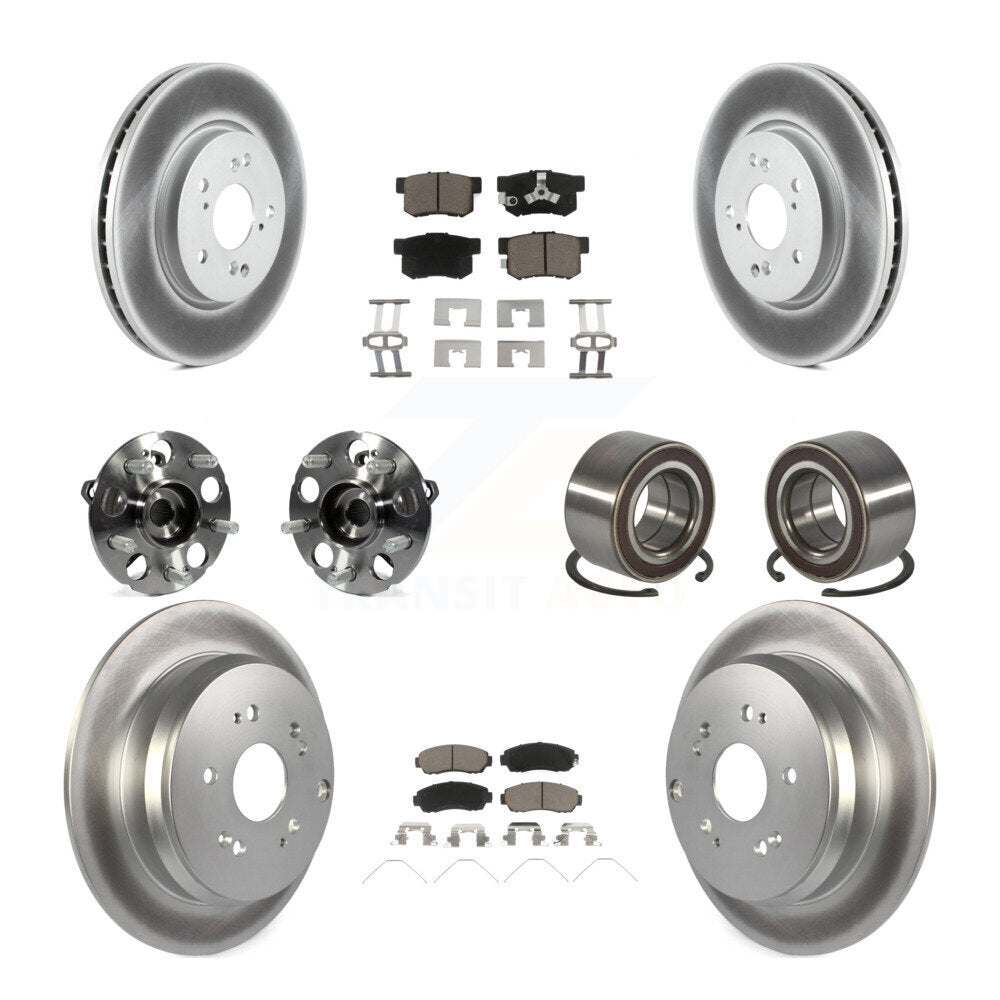 Kit de plaquettes de rotor de frein, roulement de moyeu avant et arrière (10 pièces) pour Honda CR-V AW 12-16