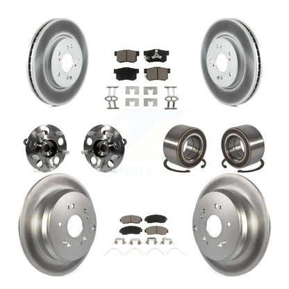 Kit de plaquettes de rotor de frein, roulement de moyeu avant et arrière (10 pièces) pour Honda CR-V AW 12-16