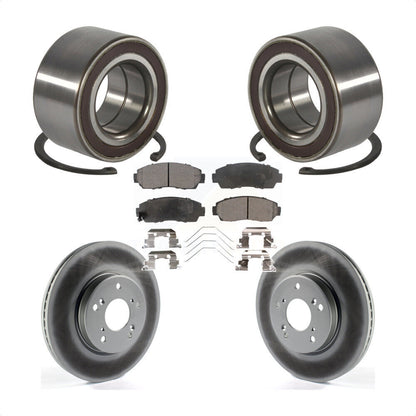 Kit de rotors et plaquettes de frein à disque enduits de roulement de roue avant pour Honda CR-V