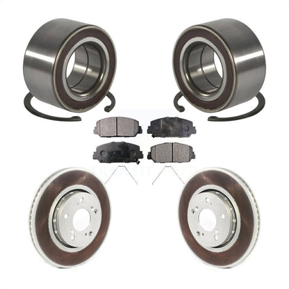 Kit de rotors et plaquettes de frein à disque enduits de roulement de roue avant pour Acura RLX