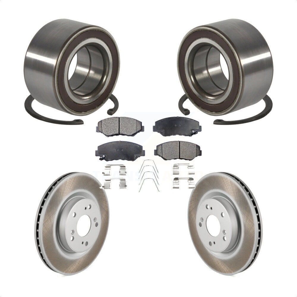 Kit de plaquettes de Rotor de frein à disque revêtu de roulement de roue avant, pour Honda CR-V FW 2012 – 2016