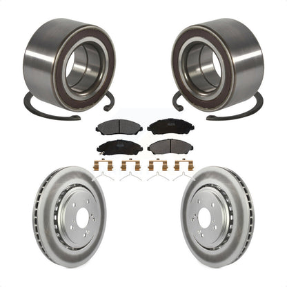 Kit de rotor et plaquettes de frein à disque revêtus de roulement de roue avant pour Acura MD 2014 – 2016