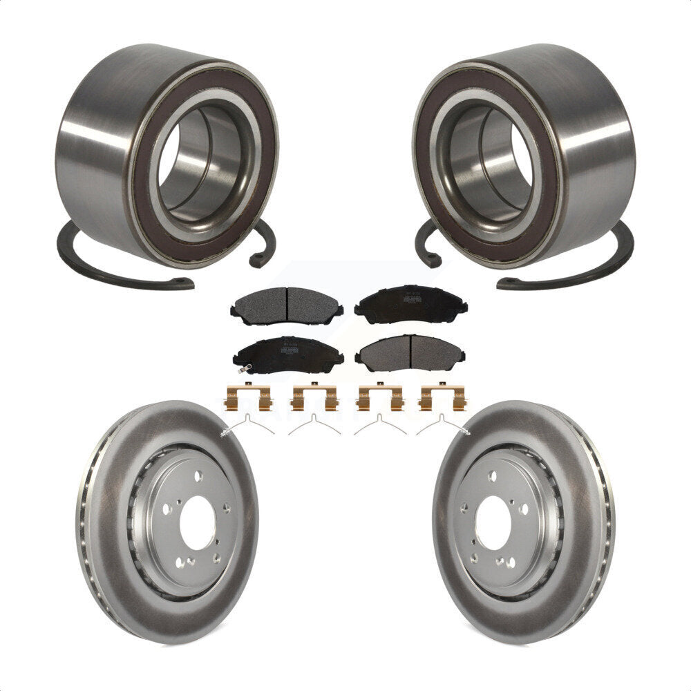 Kit de Rotor et plaquettes de frein à disque revêtu de roulement de roue avant, pour Honda Pilot Acura MD