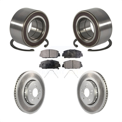 Kit de rotor et plaquettes de frein à disque revêtus de roulement de roue avant pour Acura RD 2013 – 2018