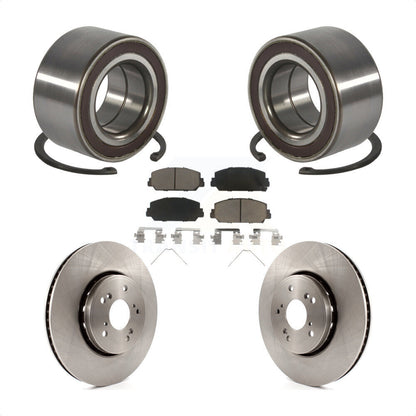 Kit de rotor de frein à disque et de plaquettes en céramique, roulement de roue avant pour Acura RD 2013 – 2018