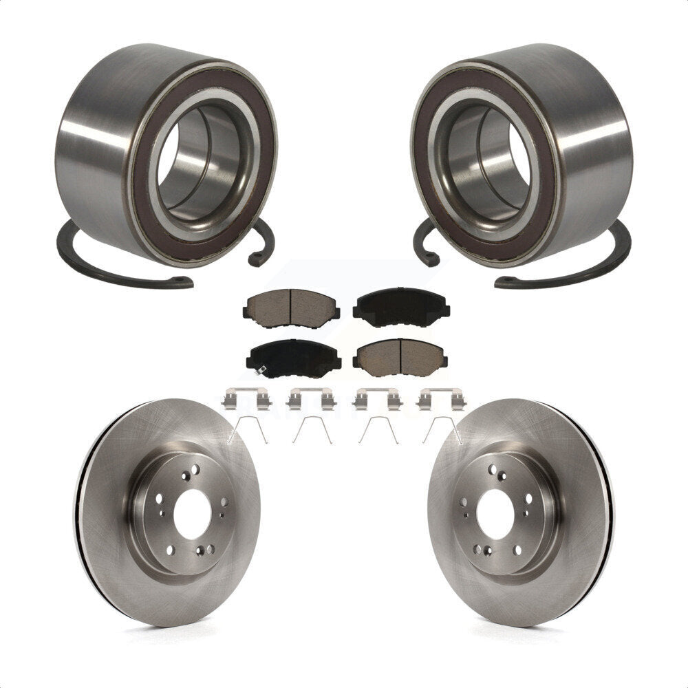Kit de rotors et plaquettes de frein à disque de roulement de roue avant pour Honda CR-V FWD 2012 – 2016