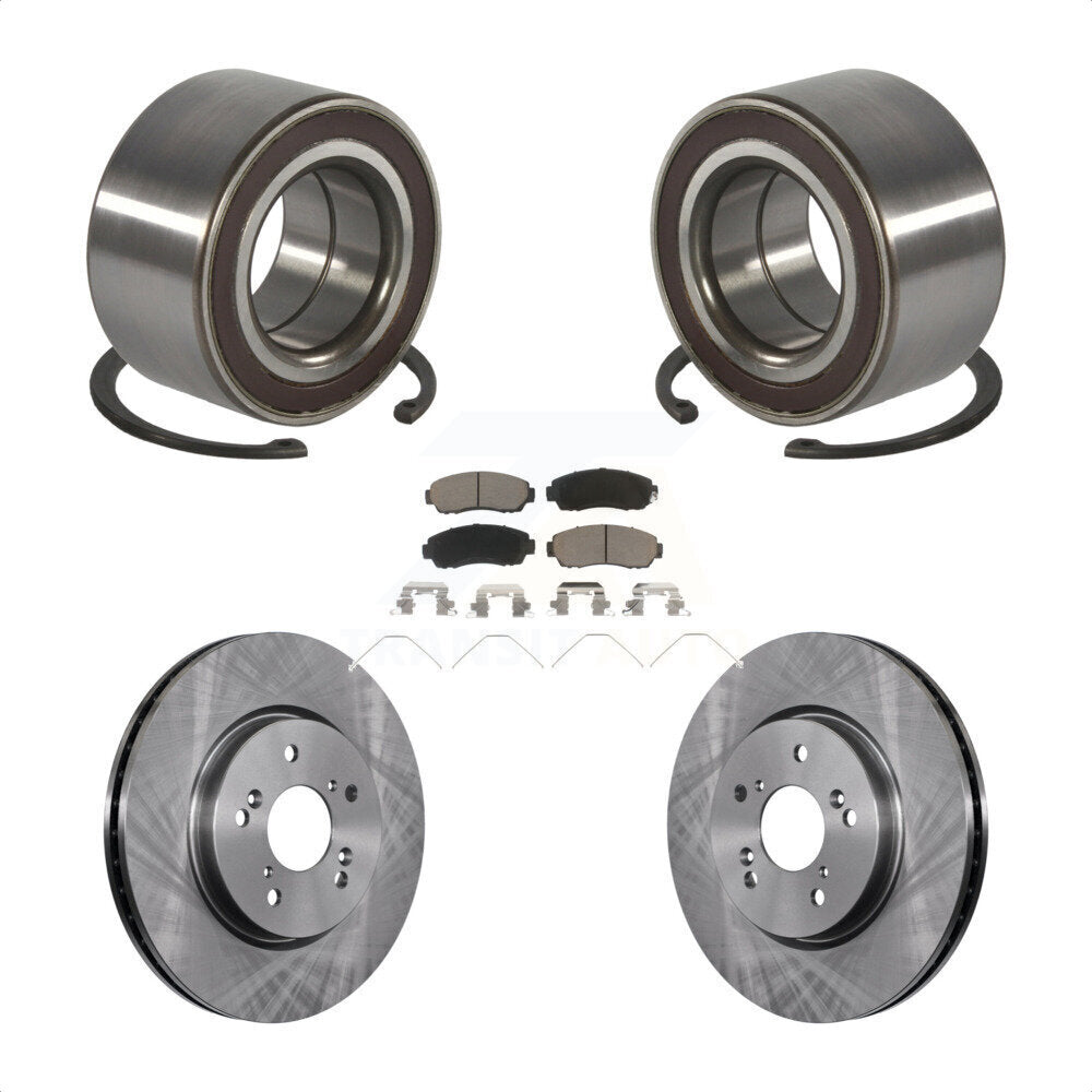 Kit de rotors et plaquettes de frein à disque de roulement de roue avant pour Honda CR-V AWD 2012 – 2016