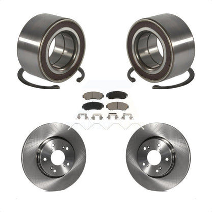 Kit de rotors de frein à disque et de plaquettes en céramique, roulement de roue avant, pour Honda CR-V