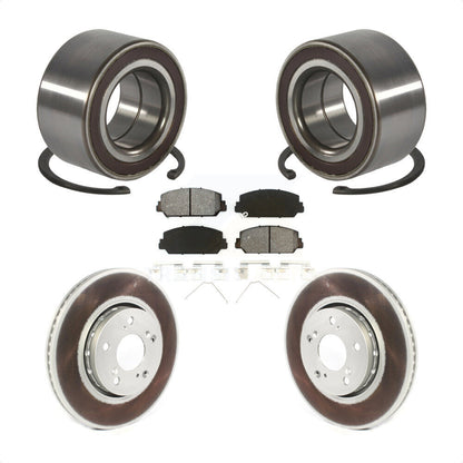 Kit de rotors et plaquettes de frein à disque enduits de roulement de roue avant pour Acura RLX