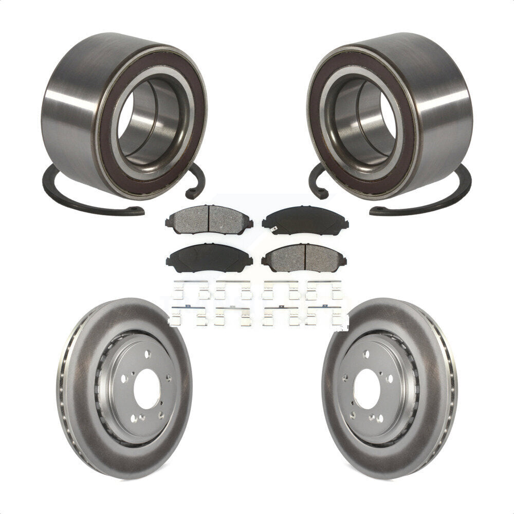 Kit de Rotor et plaquettes de frein à disque revêtu de roulement de roue avant, pour Honda Pilot Acura MD