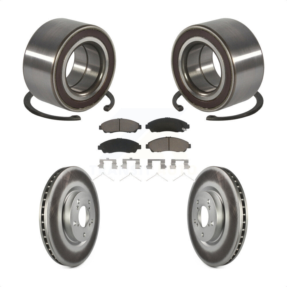 Kit de plaquettes de Rotor de frein enduit de roulement de roue avant, pour Acura RLX Sport hybride SH-AW
