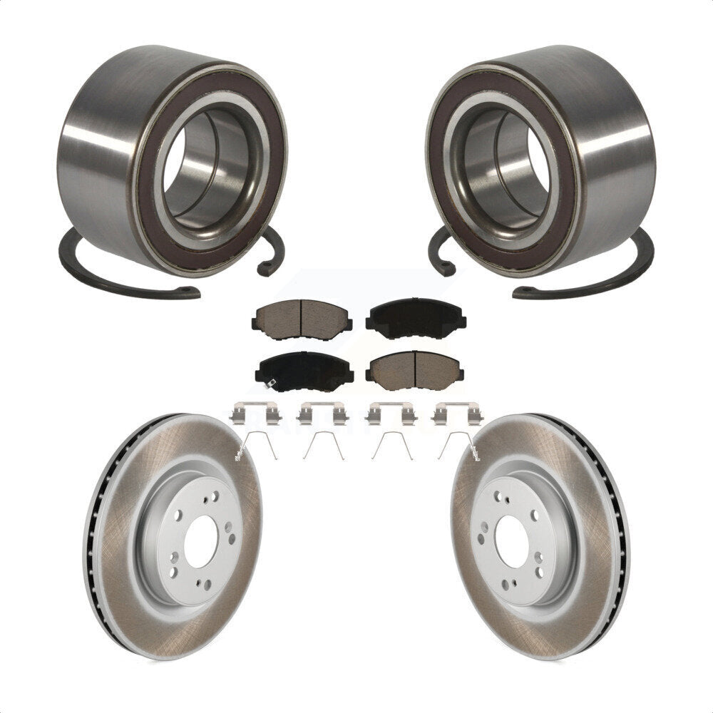 Kit de plaquettes de Rotor de frein à disque revêtu de roulement de roue avant, pour Honda CR-V FW 2012 – 2016