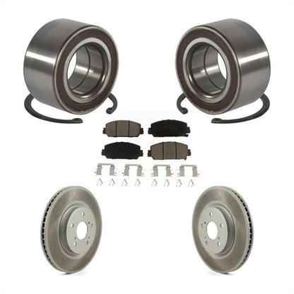 Kit de rotors de frein à disque revêtus de roulement de roue avant et de plaquettes en céramique pour Honda CR-