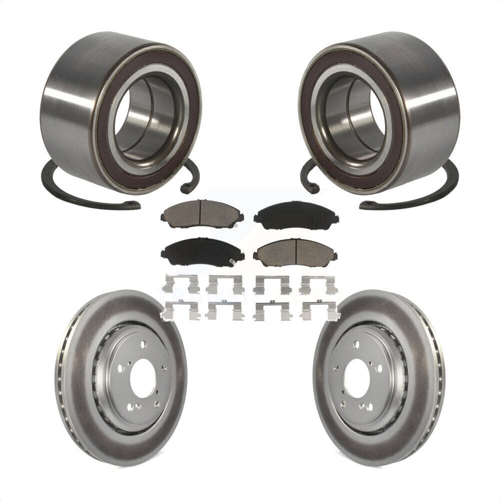 Kit de Rotor et plaquettes de frein à disque revêtu de roulement de roue avant, pour Honda Pilot Acura MD