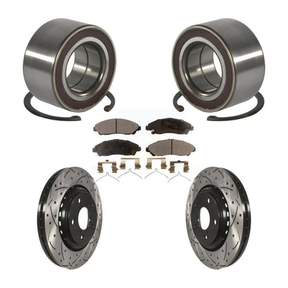Kit de Rotor et de plaquettes de frein à fente percée, roulement de roue avant, pour Honda Pilot Acura MD