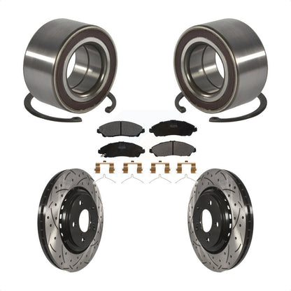 Kit de Rotor et de plaquettes de frein à fente percée, roulement de roue avant, pour Honda Pilot Acura MD