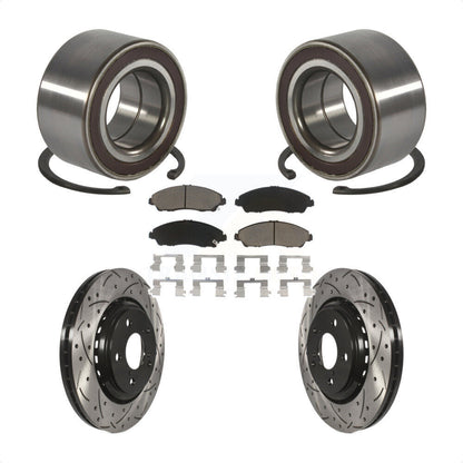 Kit de Rotor et de plaquettes de frein à fente percée, roulement de roue avant, pour Honda Pilot Acura MD