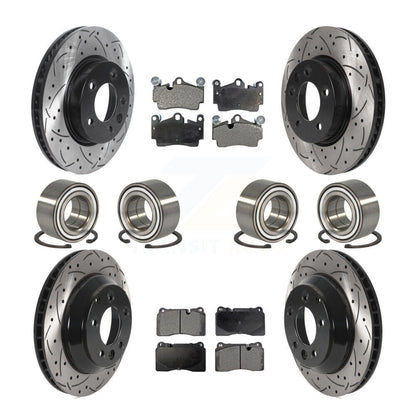 Kit de plaquettes de Rotor de frein à disque revêtu de roulement avant et arrière (10 pièces) pour Volkswagen Touare