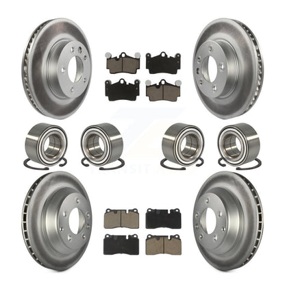 Kit de plaquettes de Rotor de frein à disque revêtu de roulement avant et arrière (10 pièces) pour Volkswagen Touare